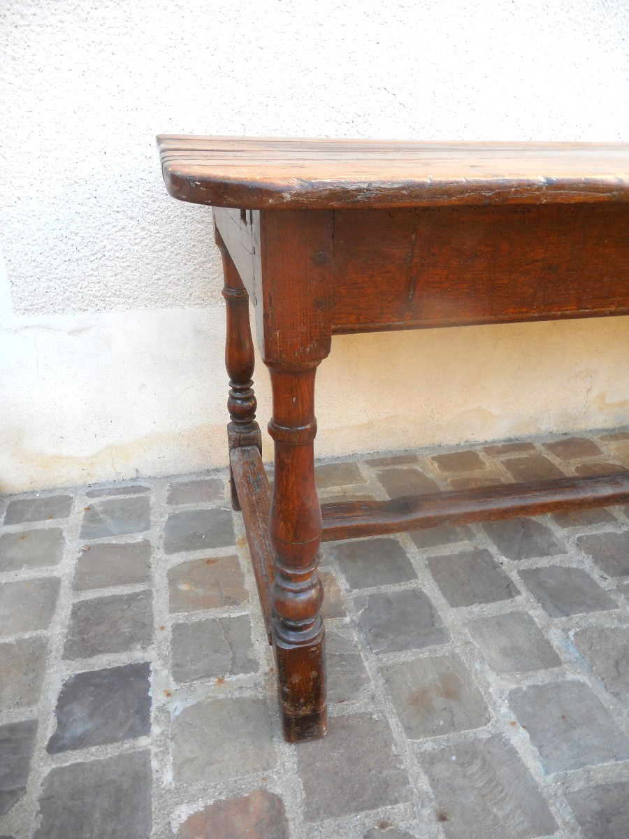 Large Louis XIII Farmhouse Table In Oak, 17th Century-photo-4