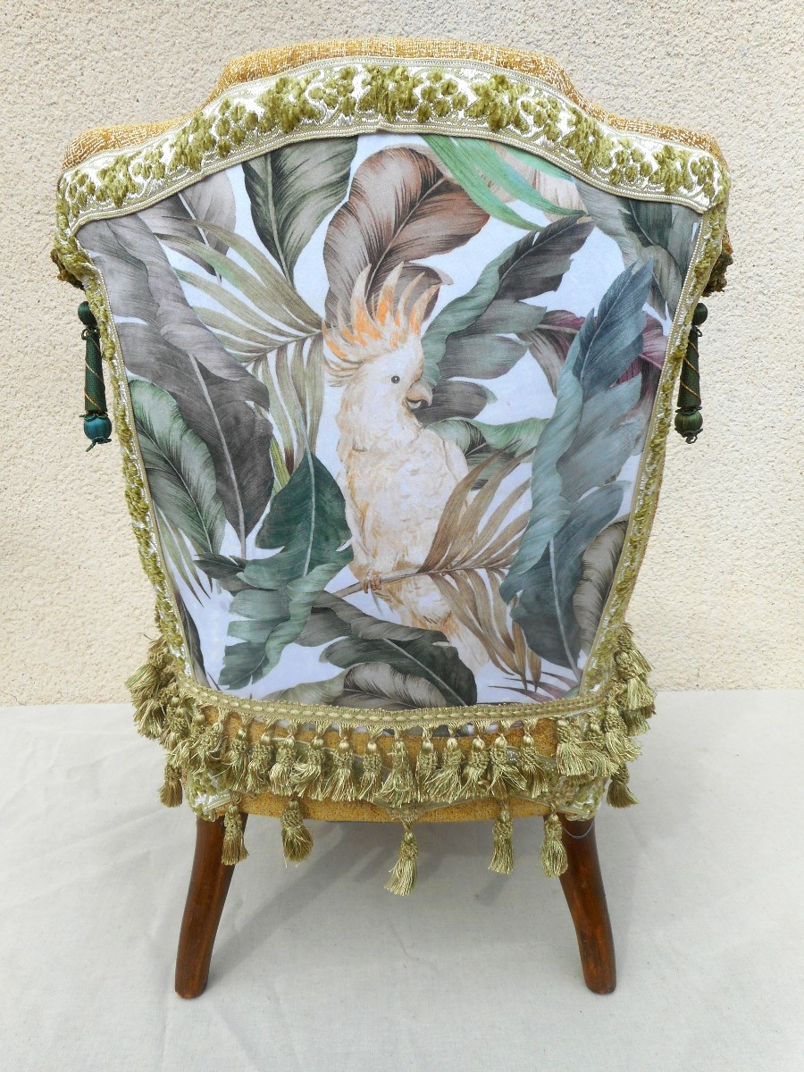 Ensemble de salon "aux perroquets" époque Napoléon III-photo-3