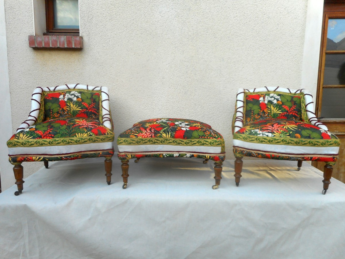 Ensemble de salon époque Napoléon III -photo-3