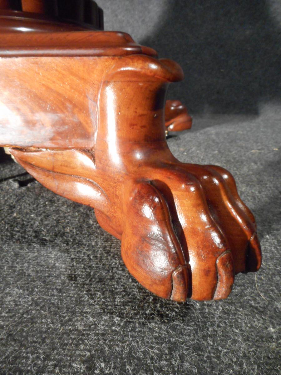 Table Central Foot In Mahogany From Cuba Empire Period Stamped-photo-1