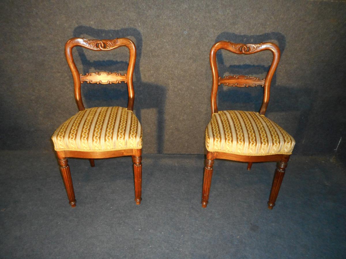 Pair Of Chairs Charles X Stamped Marcus-photo-2