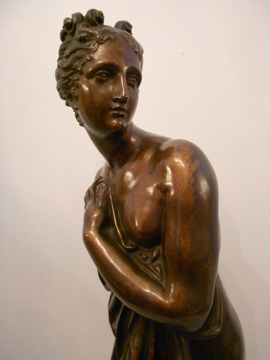 Grand Bronze époque XVIIIe Signé Antonio Canova Intitulé Venus-photo-2