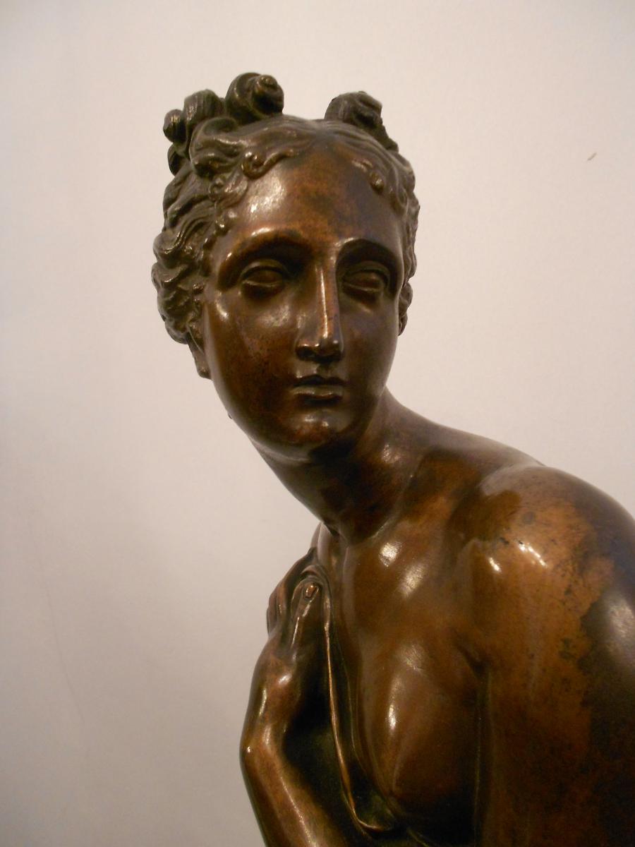 Grand Bronze époque XVIIIe Signé Antonio Canova Intitulé Venus-photo-4