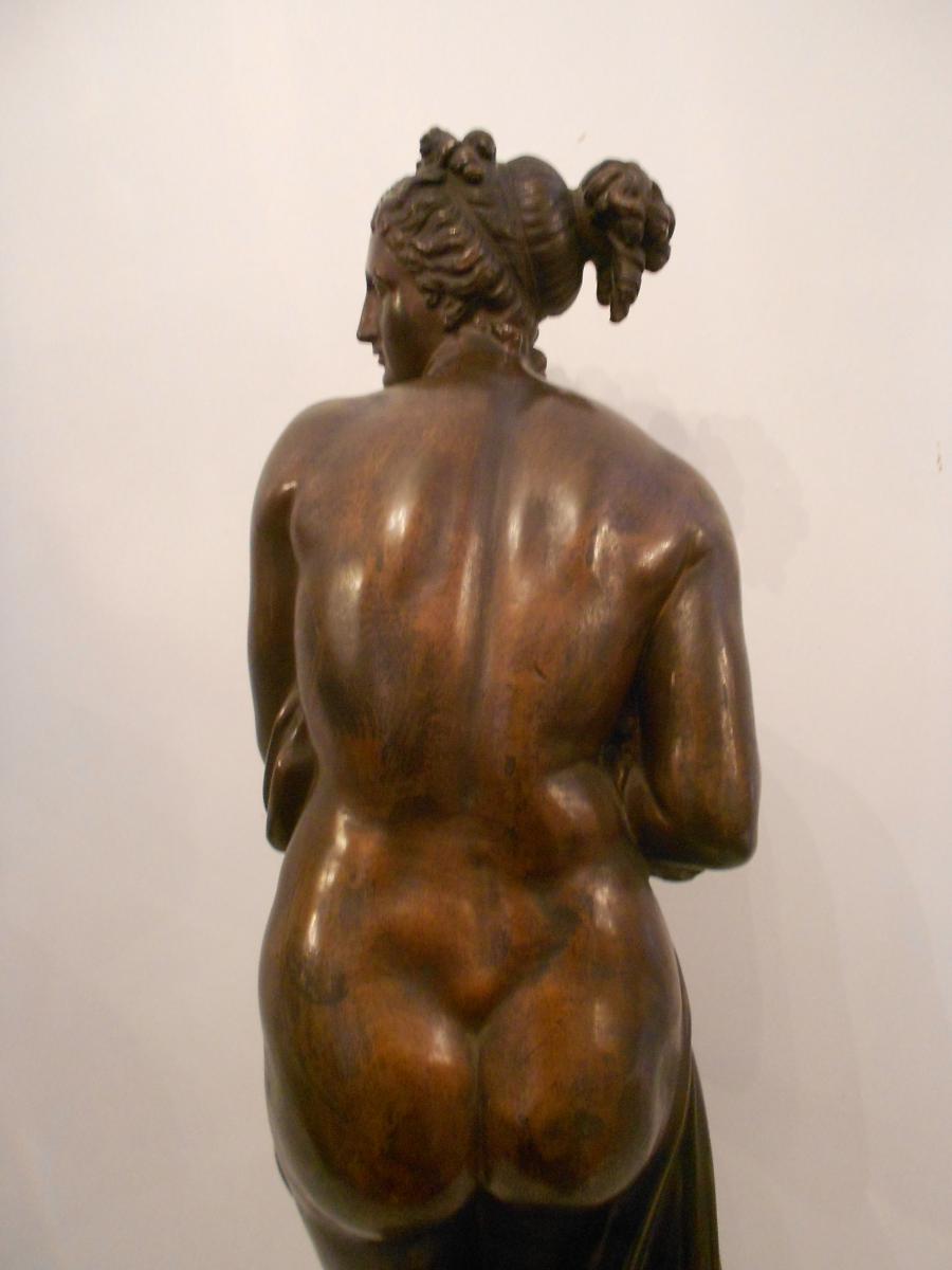 Grand Bronze époque XVIIIe Signé Antonio Canova Intitulé Venus-photo-7