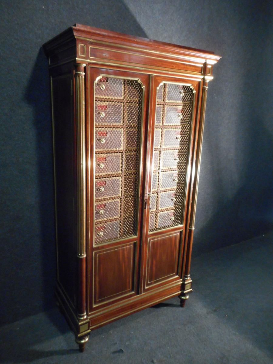 Cartonnier En Acajou Estampillé Antoine Krieger (1804-1869)-photo-4