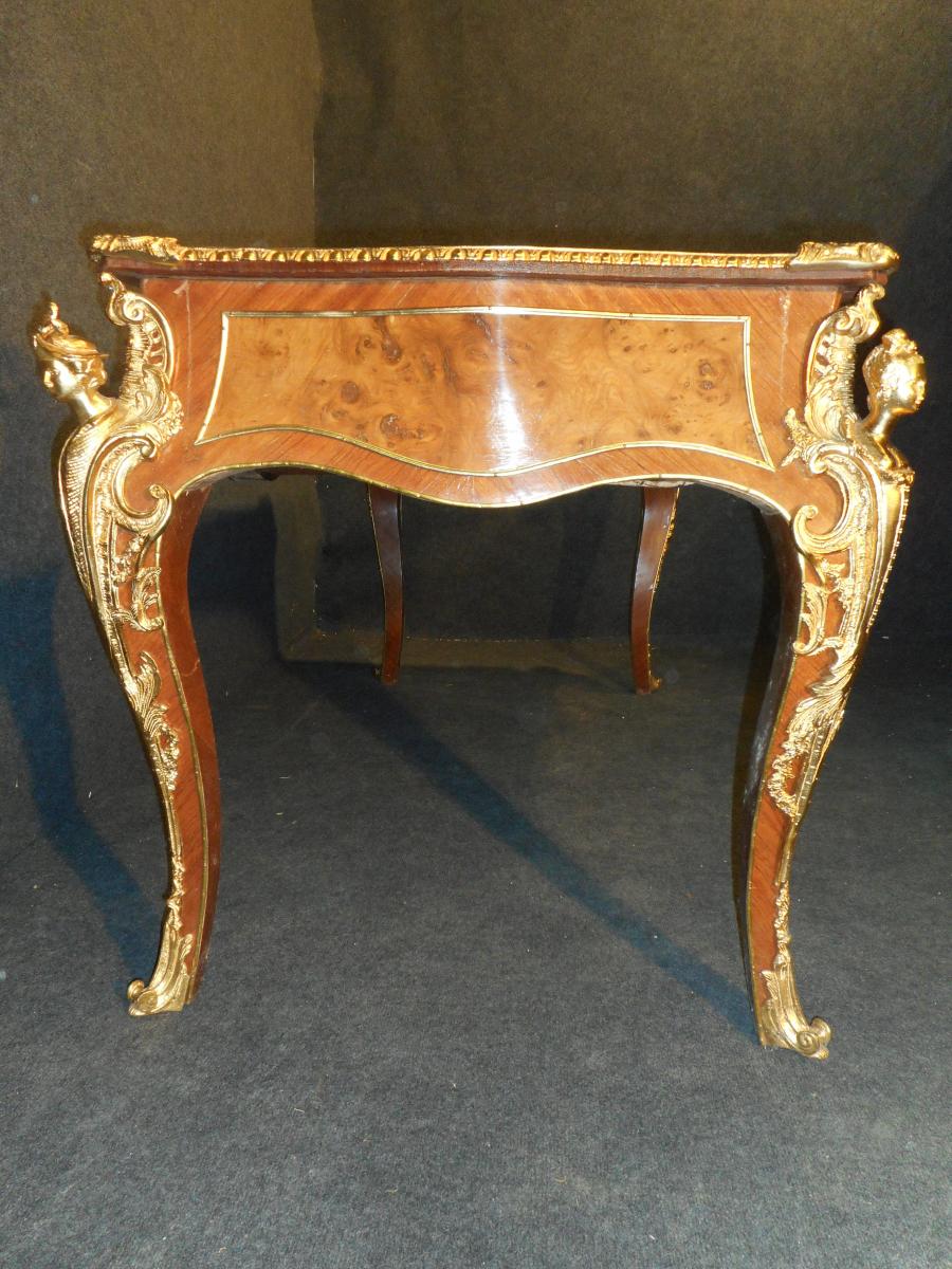 Office In Marquetry And Gilt Bronze End Of The Nineteenth Century-photo-4