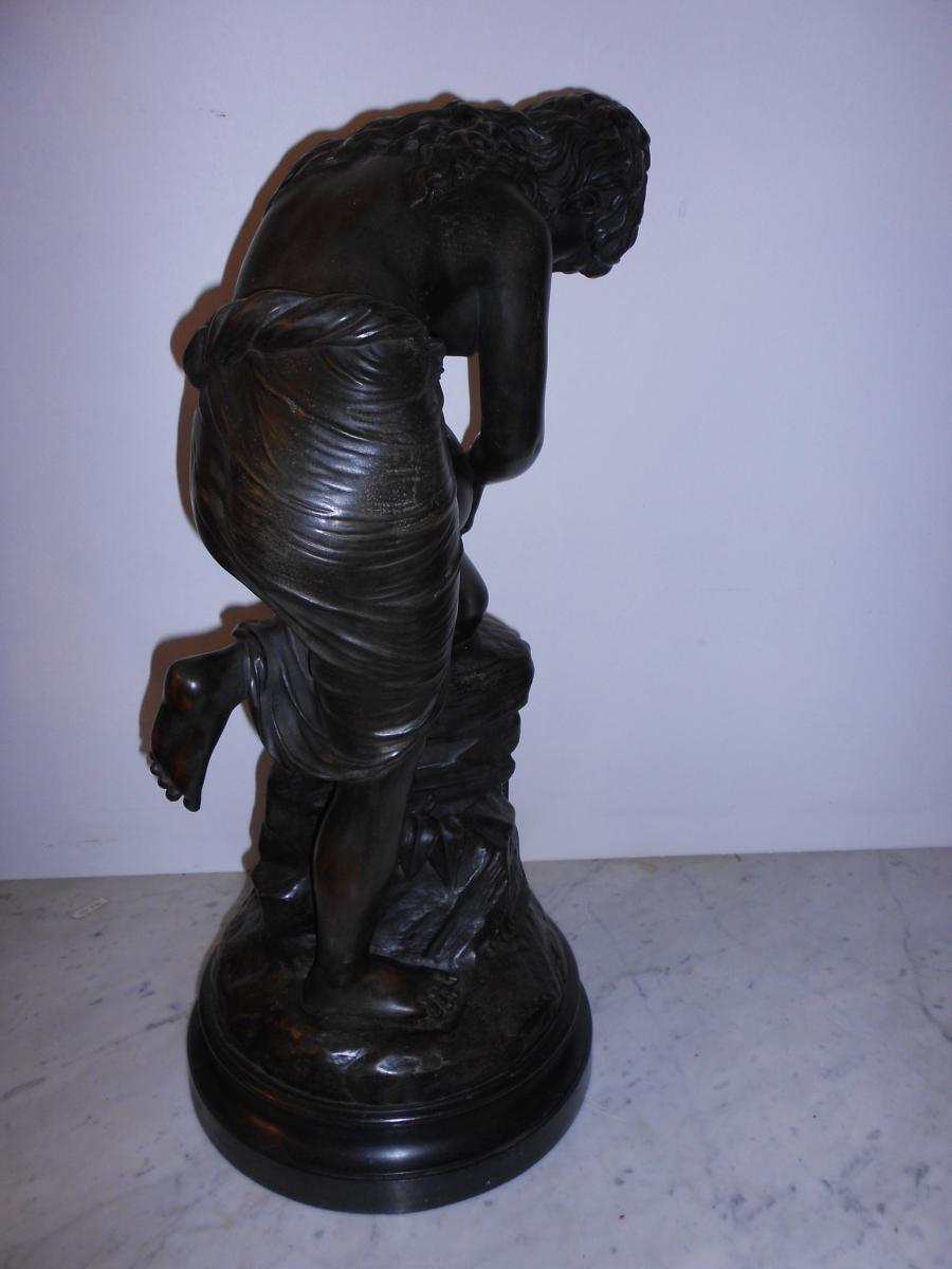 Great Bronze Titled "the Source" Signed Antonio Giovanni Lanzirotti-photo-7