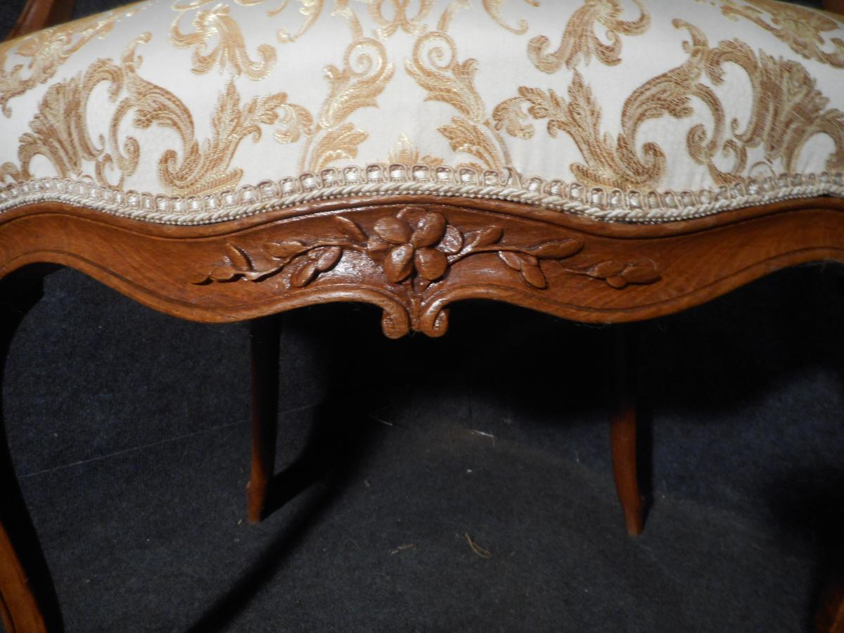 Louis XV Cabriolet Armchair Stamped Lejeune-photo-2