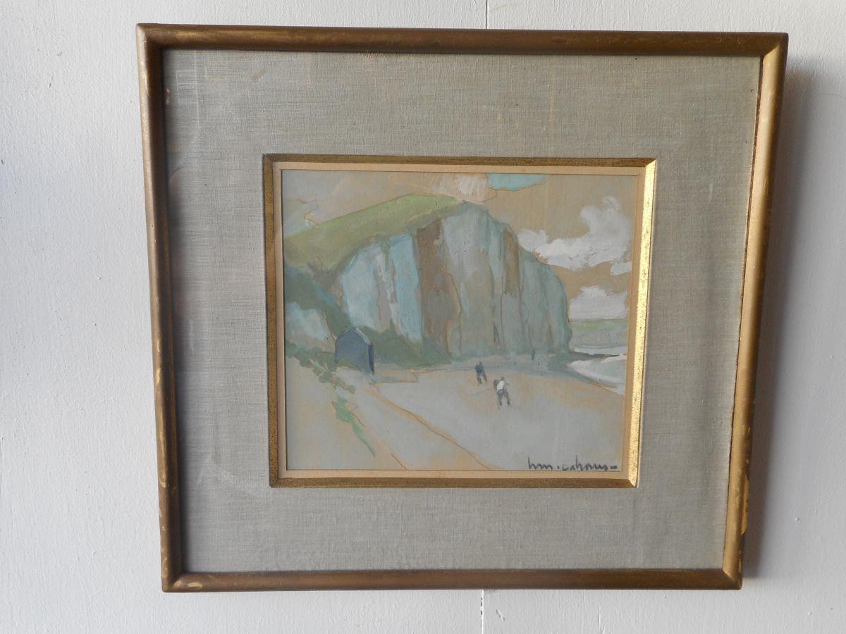 Table Henri Maurice Cahors Scene Of Cliff