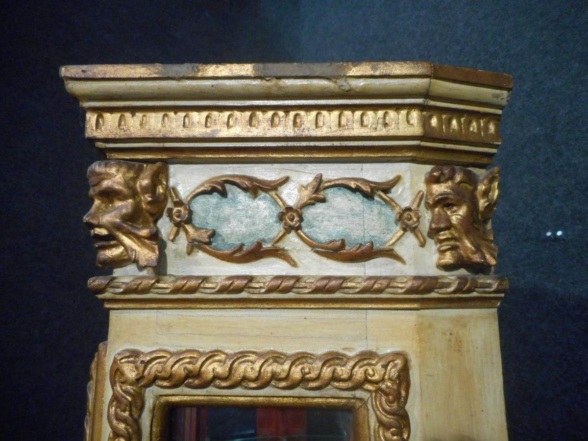 Showcase Italy Eighteenth Time In Lacquer And Gilded Wood-photo-2