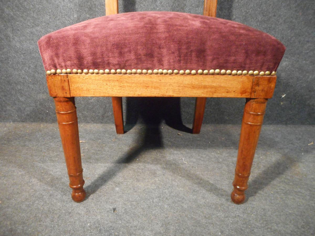 Series Of Mahogany Chairs Blond Empire Time Stamped The Barn-photo-3