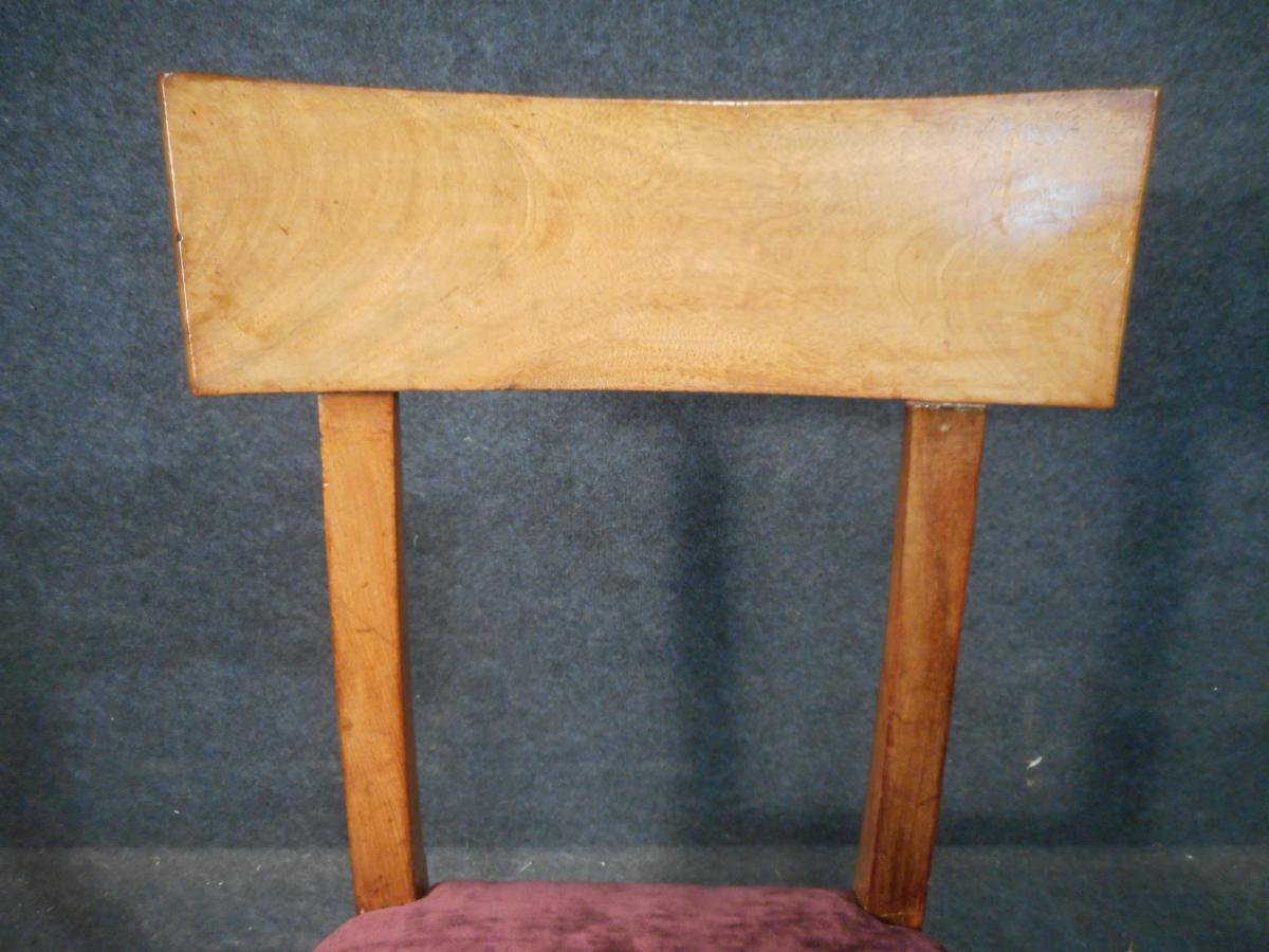 Series Of Mahogany Chairs Blond Empire Time Stamped The Barn-photo-2