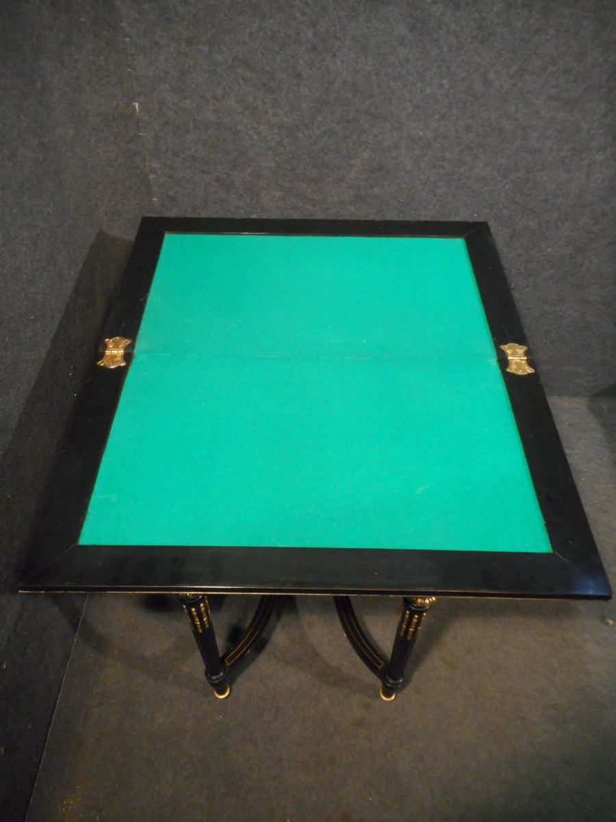 Table A Game Marquetry Boulle Napoleon III-photo-8