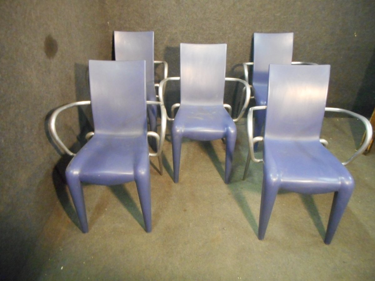 Series Of 5 Armchair Louis 20 Philippe Starck Edition Vitra