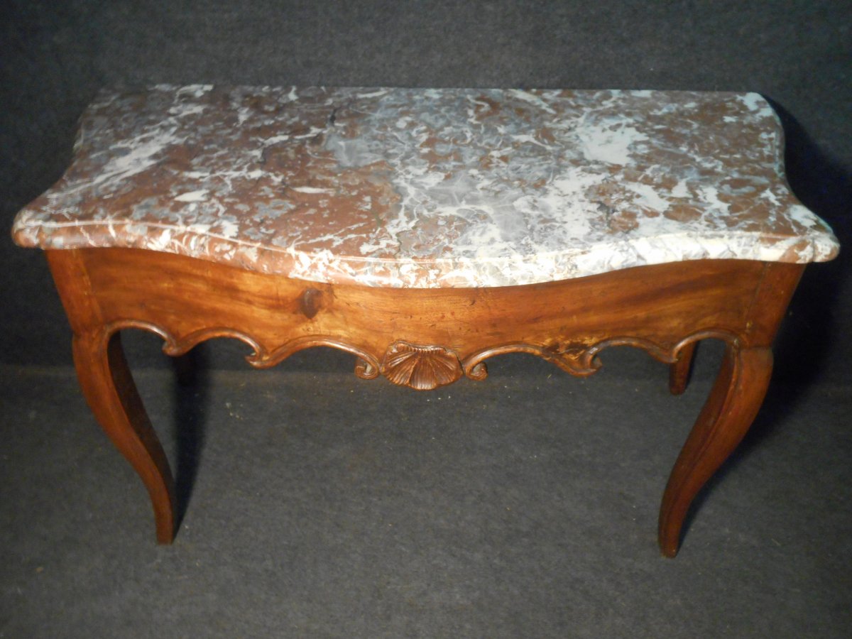 Eventful Console Table In Walnut Regency Period-photo-2
