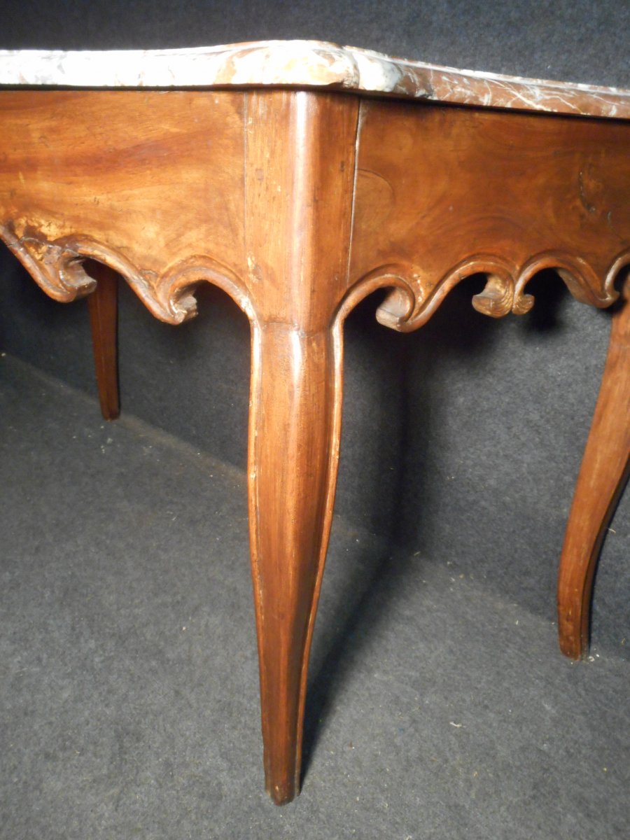 Eventful Console Table In Walnut Regency Period-photo-4