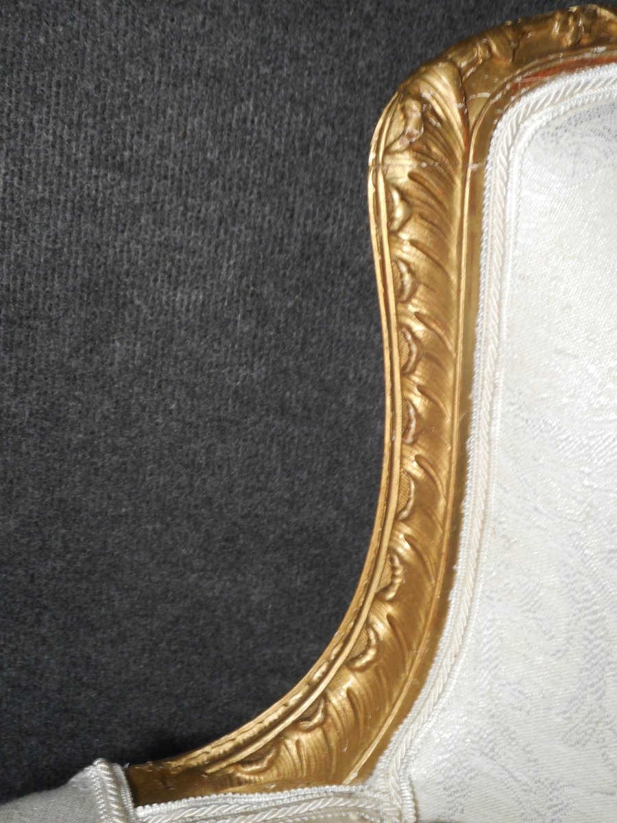 Basket Armchair In Golden Wood Nineteenth Time-photo-3