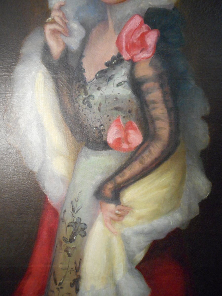 Large Oil On Canvas Impressionist By Auguste Joseph Bracquemond (1833-1914)-photo-2