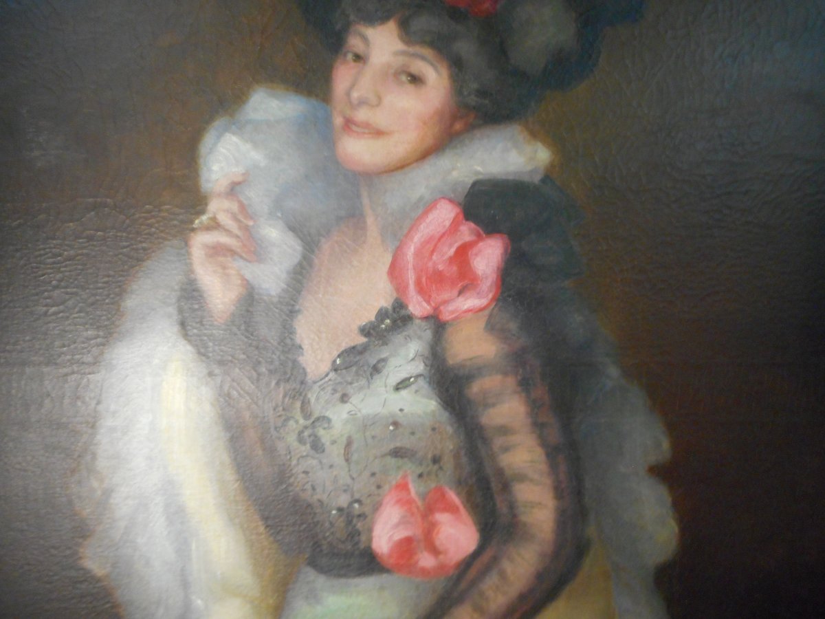 Large Oil On Canvas Impressionist By Auguste Joseph Bracquemond (1833-1914)-photo-4