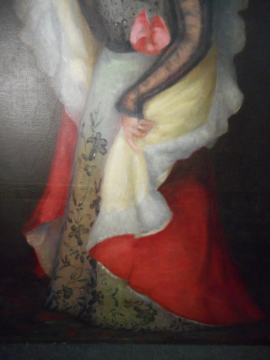 Large Oil On Canvas Impressionist By Auguste Joseph Bracquemond (1833-1914)-photo-7