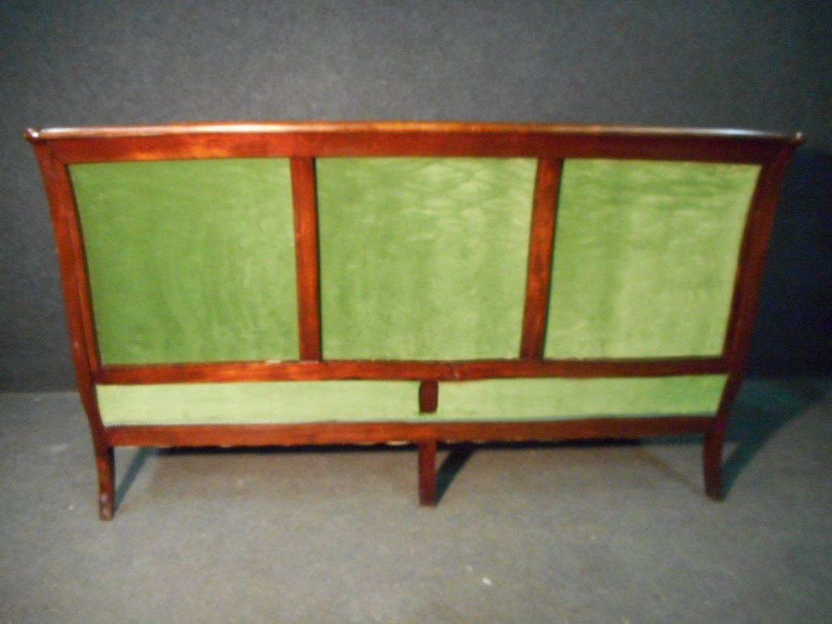 Cuban Mahogany Restoration Period Living Room Set-photo-7