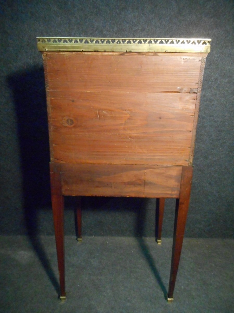 Small Child Cylinder Desk Late 18th Century In Mahogany-photo-7