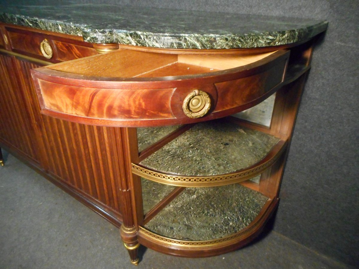 Sideboard In Marquetry And Gilt Bronze Napoleon III-photo-6