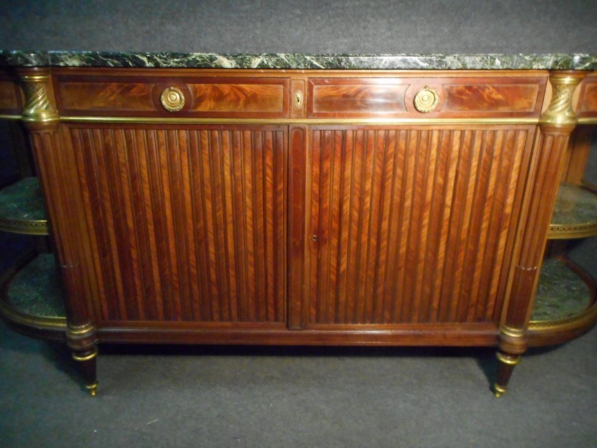 Sideboard In Marquetry And Gilt Bronze Napoleon III-photo-8