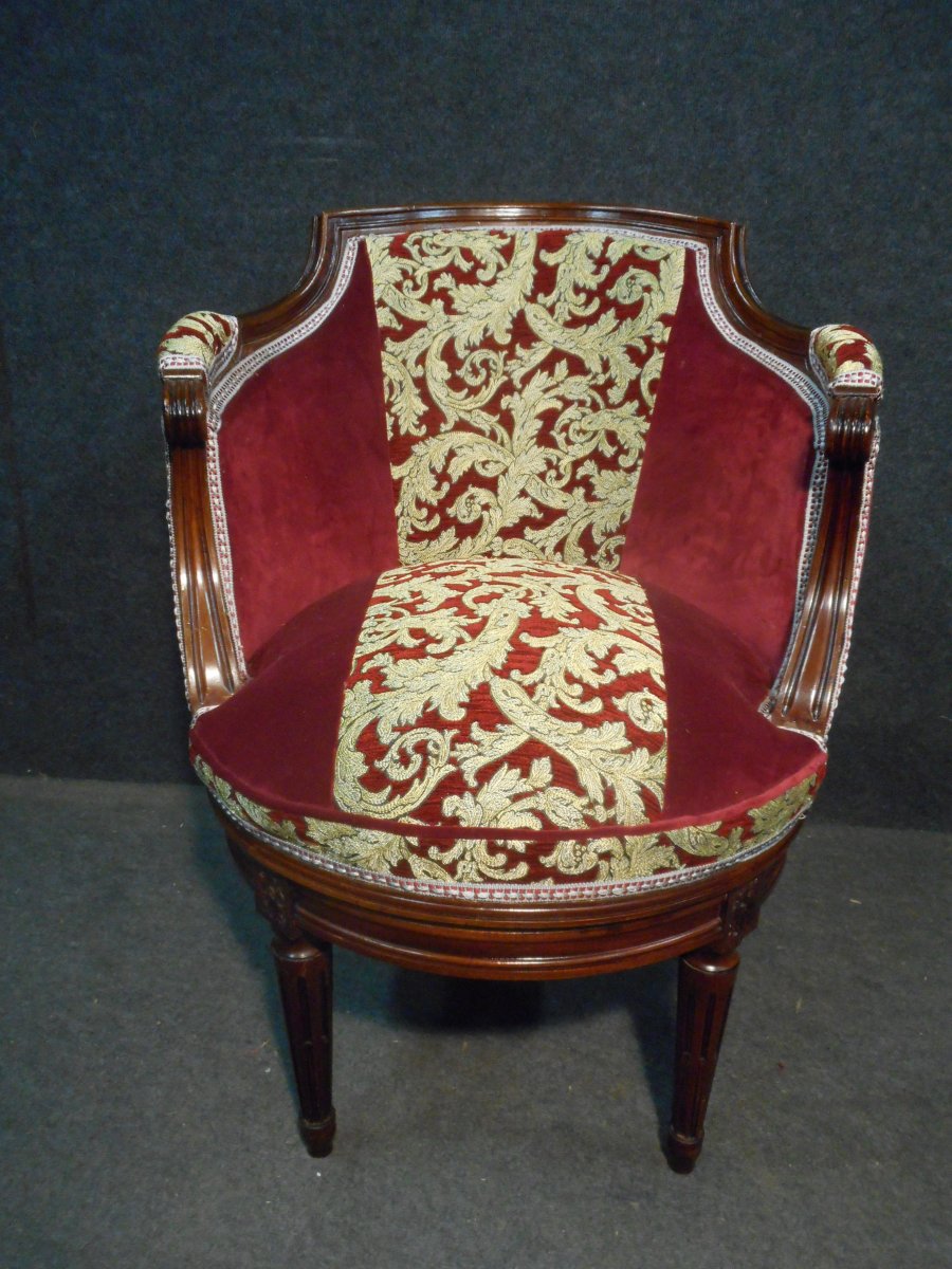 Nineteenth Century Mahogany Office Armchair