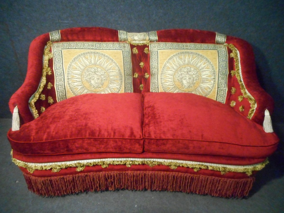 Sofa Napoleon III In Velvet-photo-2
