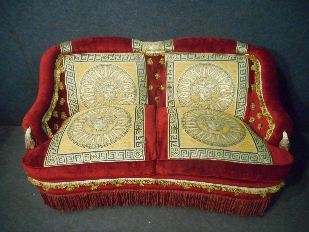 Sofa Napoleon III In Velvet-photo-3