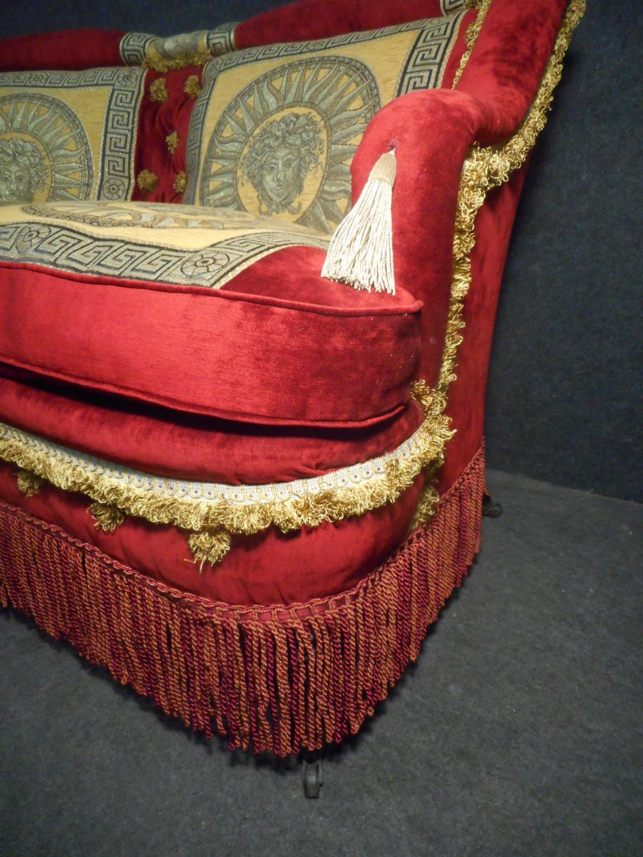 Sofa Napoleon III In Velvet-photo-5