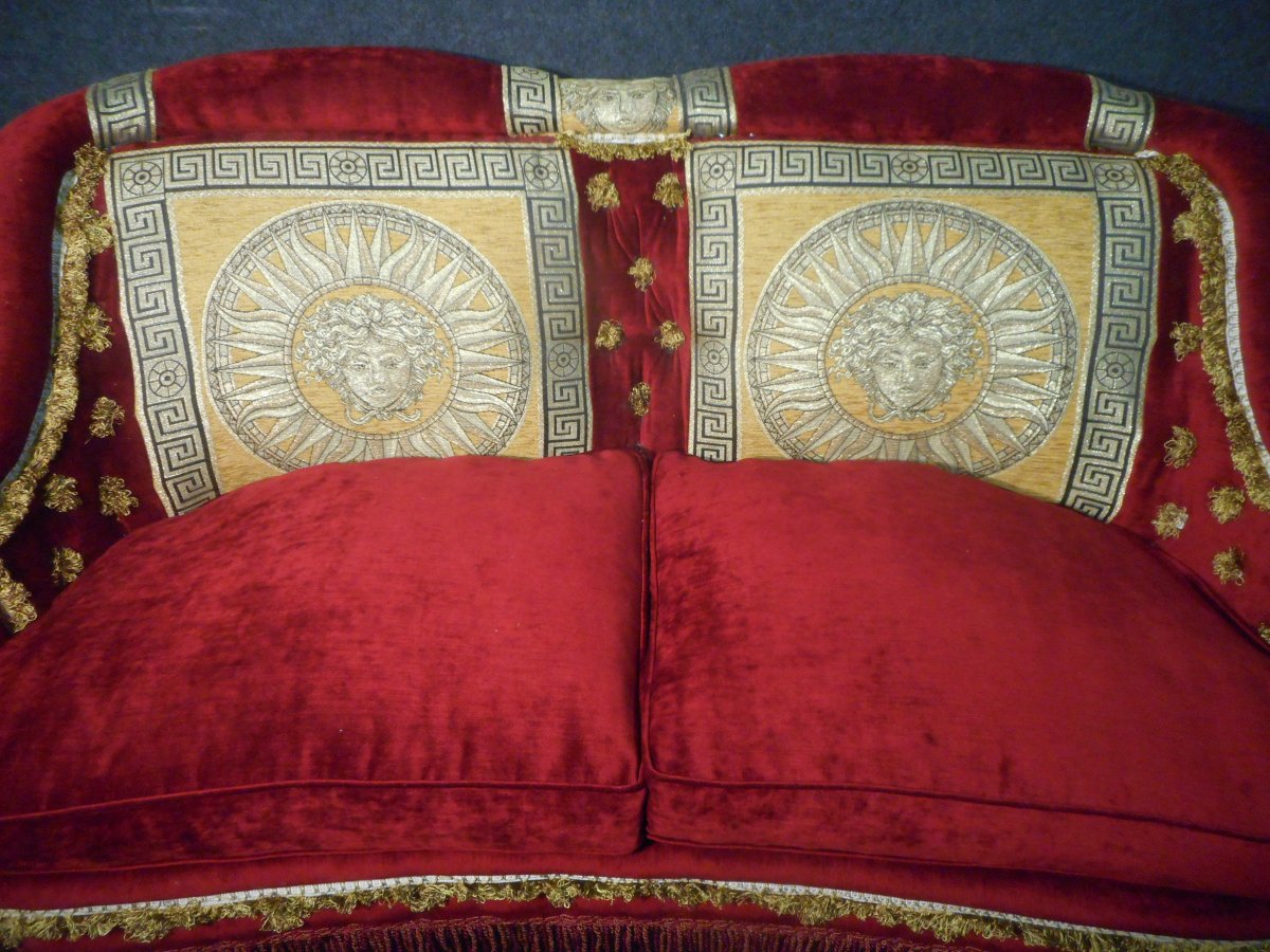 Sofa Napoleon III In Velvet-photo-6