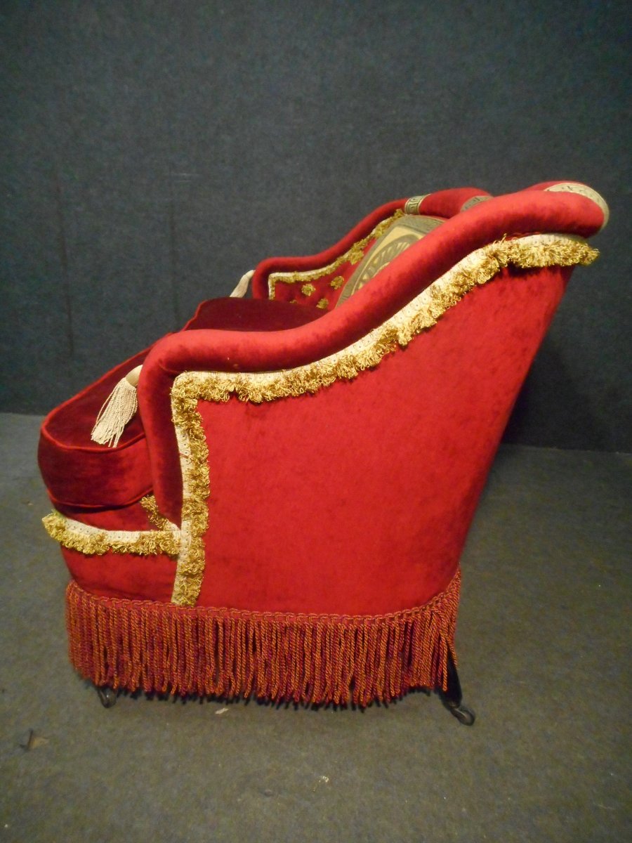 Sofa Napoleon III In Velvet-photo-7