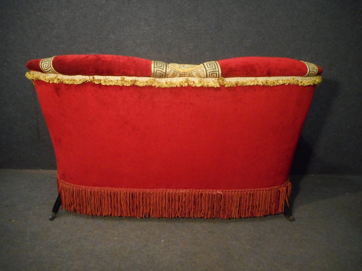 Sofa Napoleon III In Velvet-photo-8