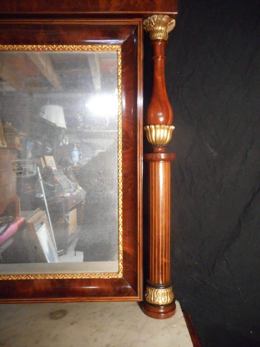 Console And Mirror Charles X Period Bird Attributes-photo-1