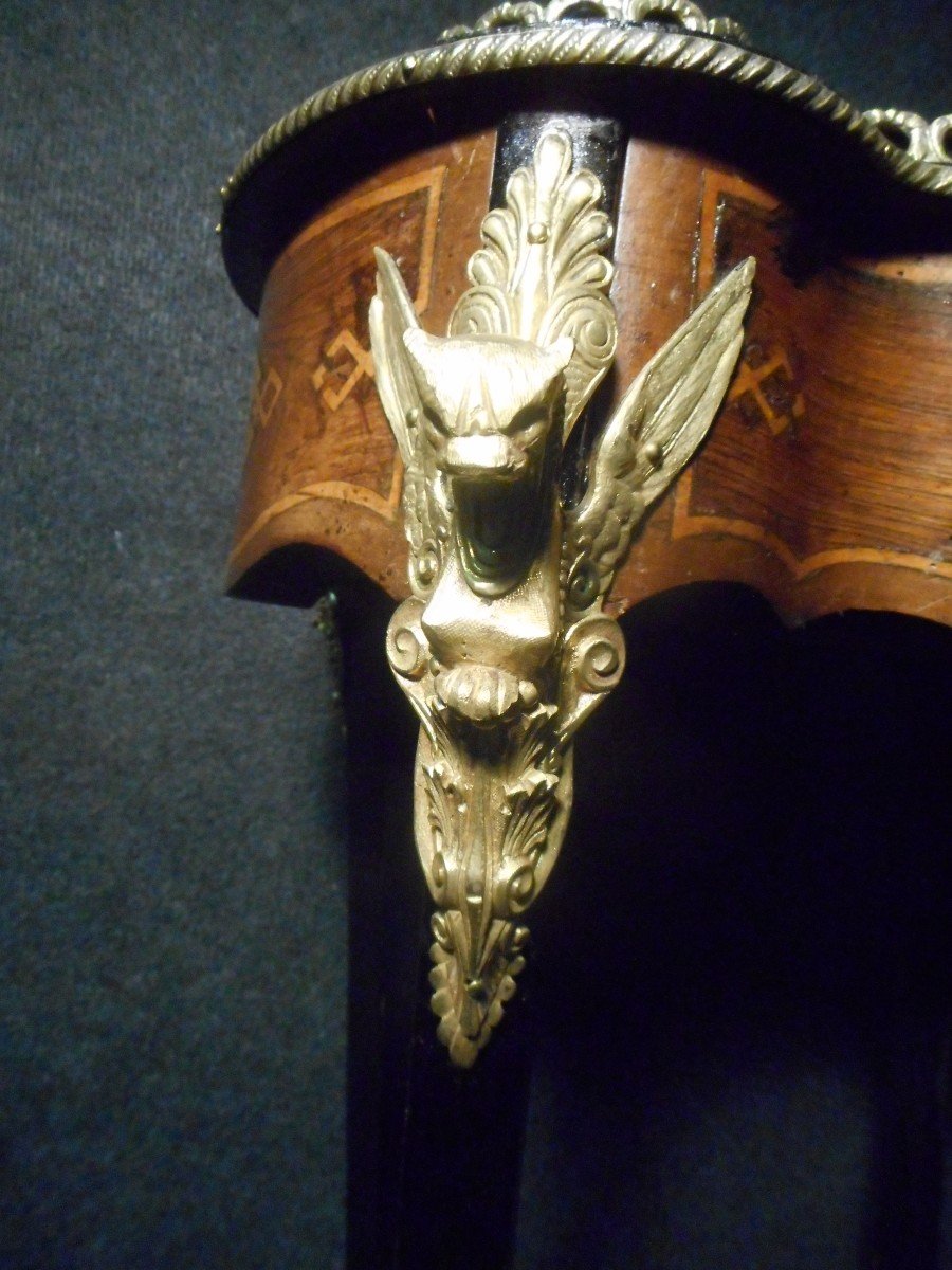 19th Century Couture Box In Marquetry And Gilt Bronze-photo-7