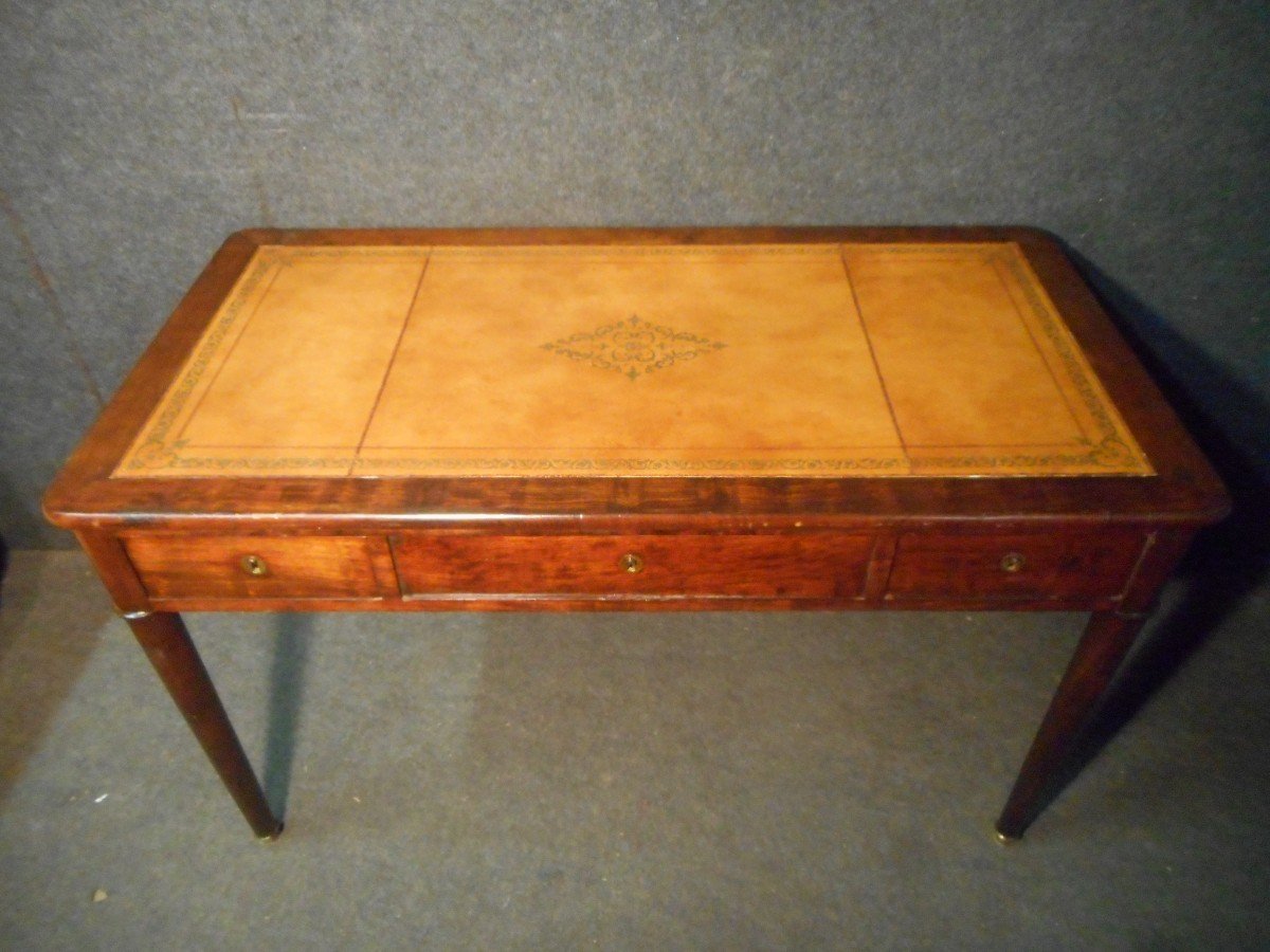 Louis XVI Period Desk In Mahogany-photo-2