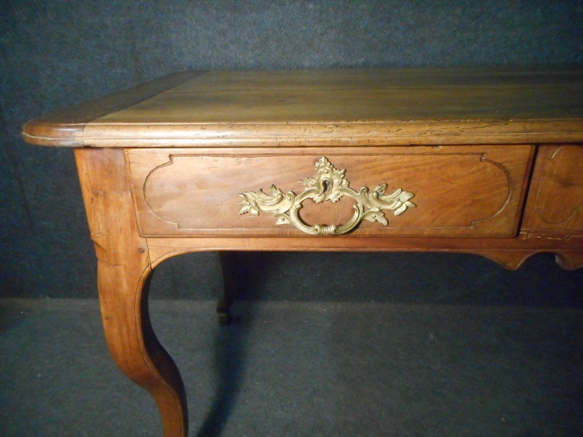 Bureau époque Louis XV En Noyer-photo-1