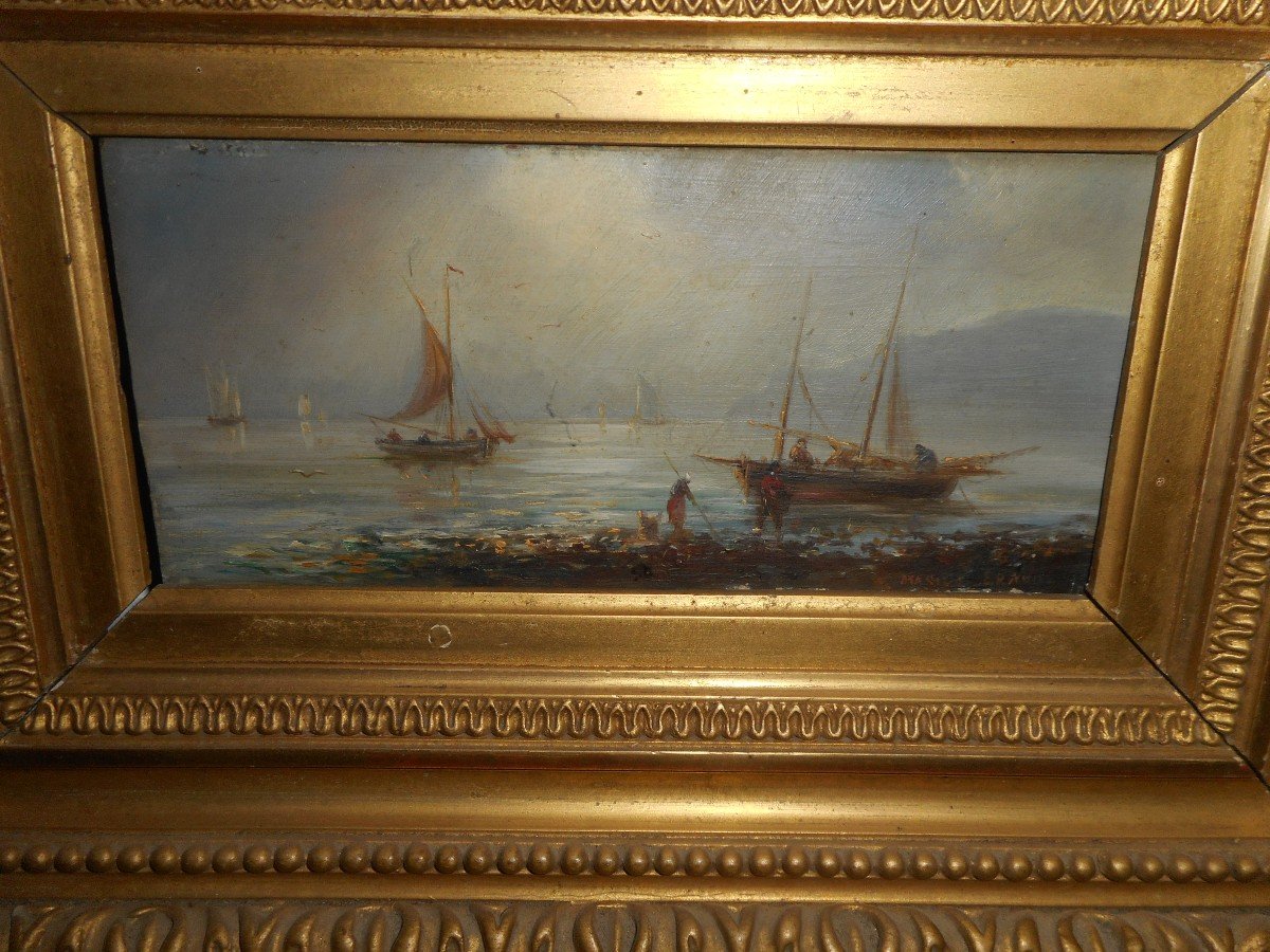 Marine Painting By Gerarda Hermina Marius Eraud (1854-1919)-photo-2