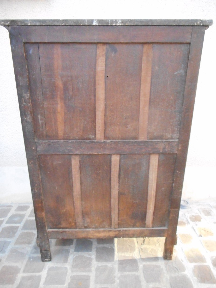 Mahogany Secretary Directoire Period Stamped Louis Moreau-photo-7