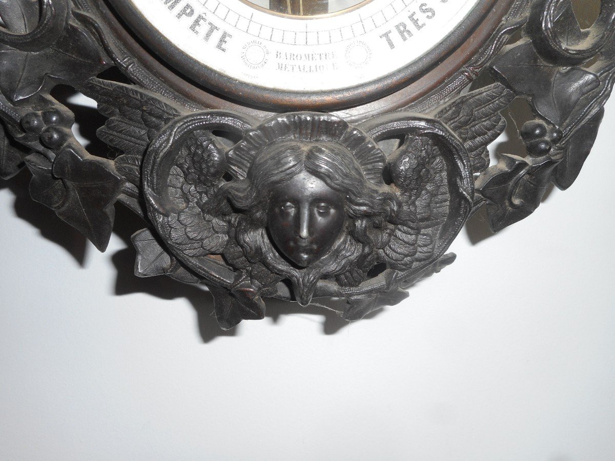 Baromètre époque Napoléon III par Chevallier (1778-1848), ingénieur-opticien du Prince de Condé-photo-2