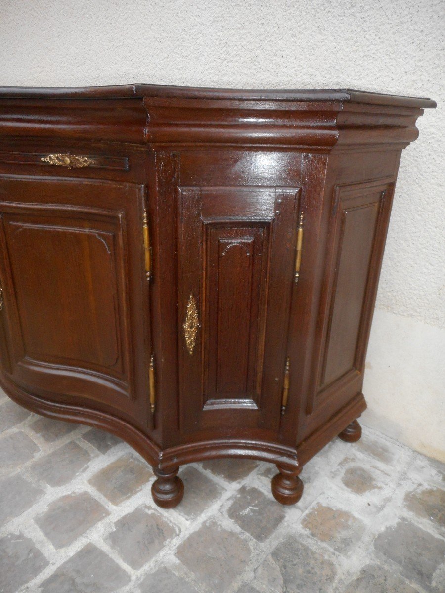 Buffet Galbé De Bijoutier époque XVIIIe  meuble de commande-photo-3