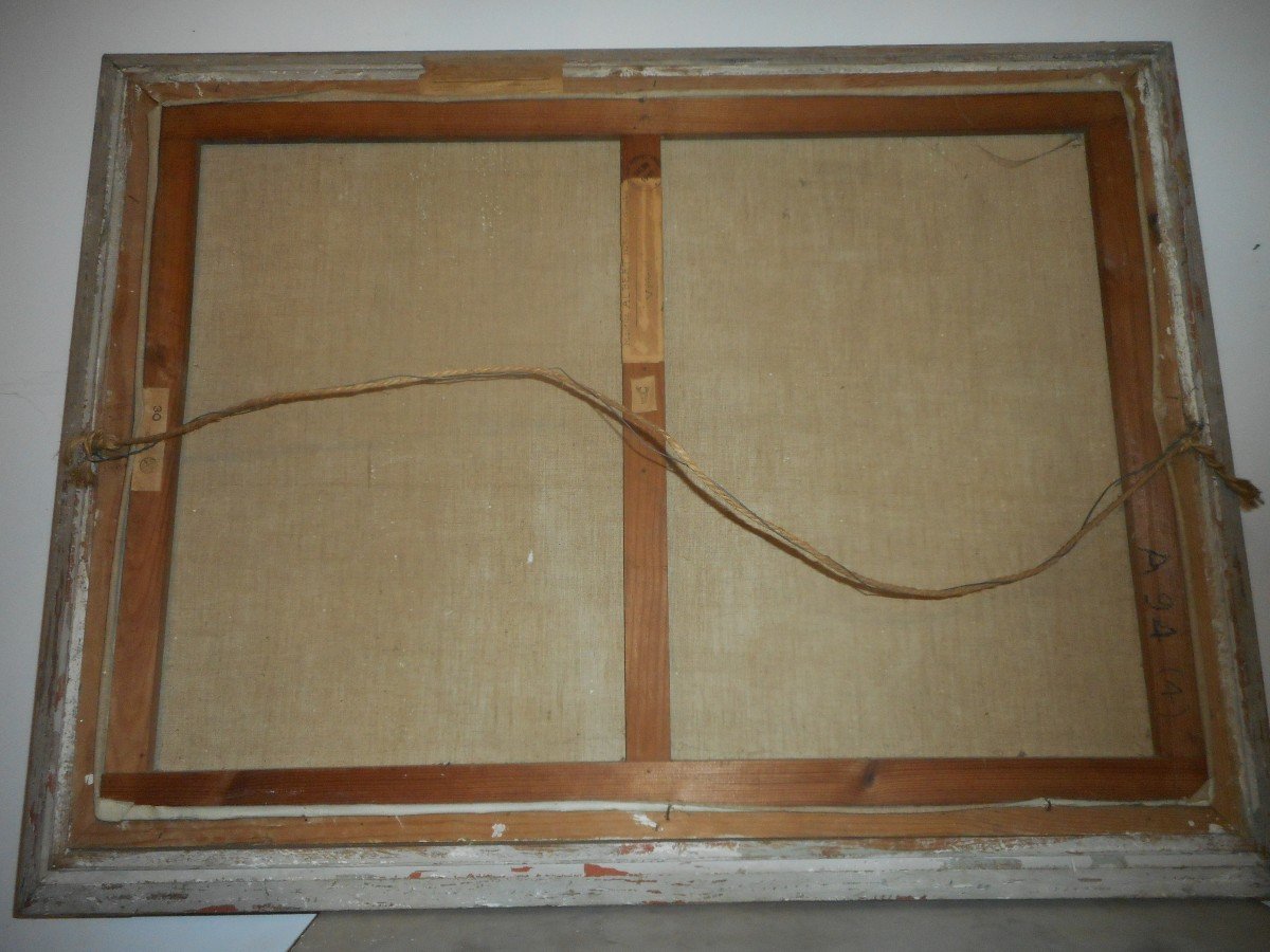 Large Table Of Vétheuil By Maurice Albert Twentieth Time-photo-4