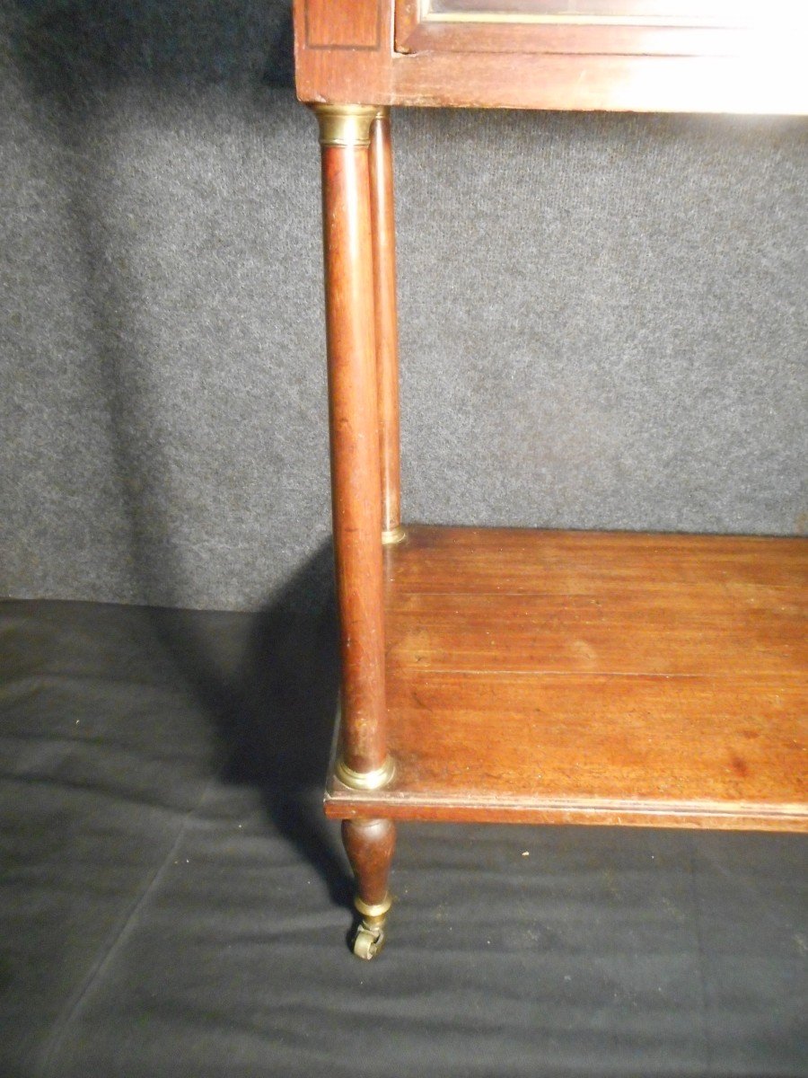 Petite console En Acajou Et Bronze Doré époque Fin Du XVIIIe-photo-3