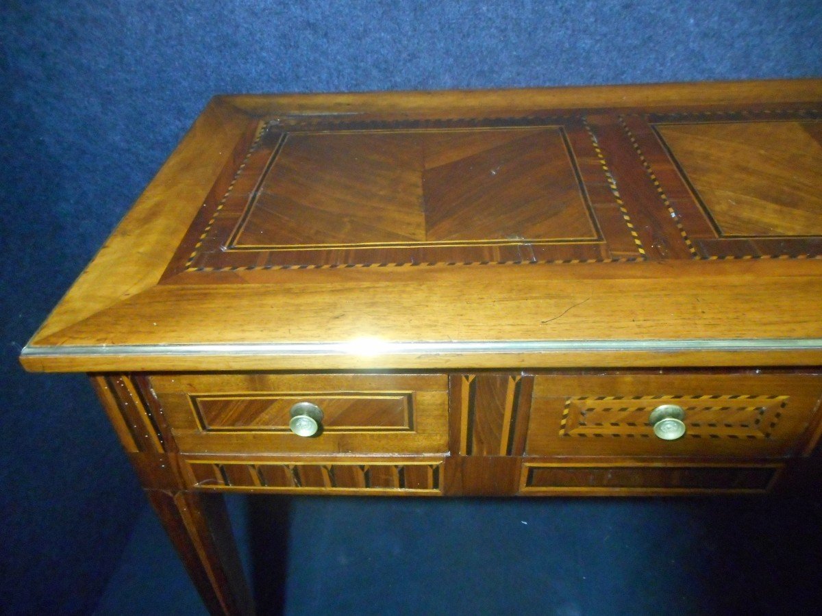 Petit Bureau De Femme En Marqueterie époque Directoire-photo-3