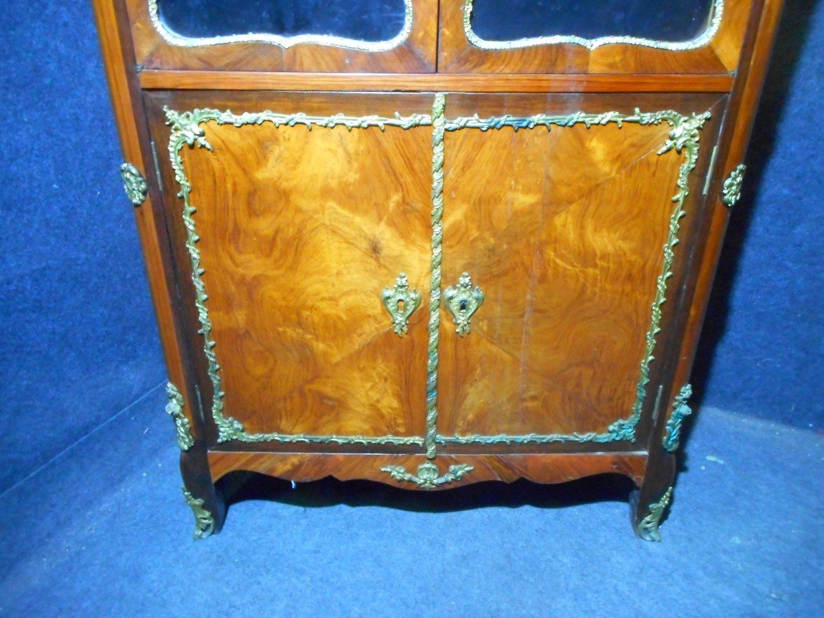 Small Furniture In Marquetry And Gilt Bronze Eighteenth Time-photo-1