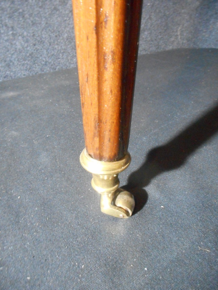 Bouillotte Table In Mahogany And Gilt Bronze Late Eighteenth Time-photo-7