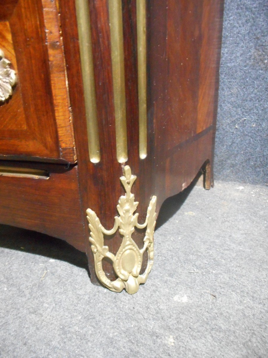 Commode In Marquetry And Gilt Bronze Nineteenth Time-photo-4