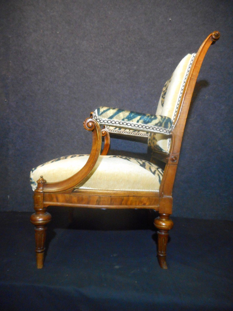 Ensemble De Salon En Noyer époque Napoléon III-photo-2